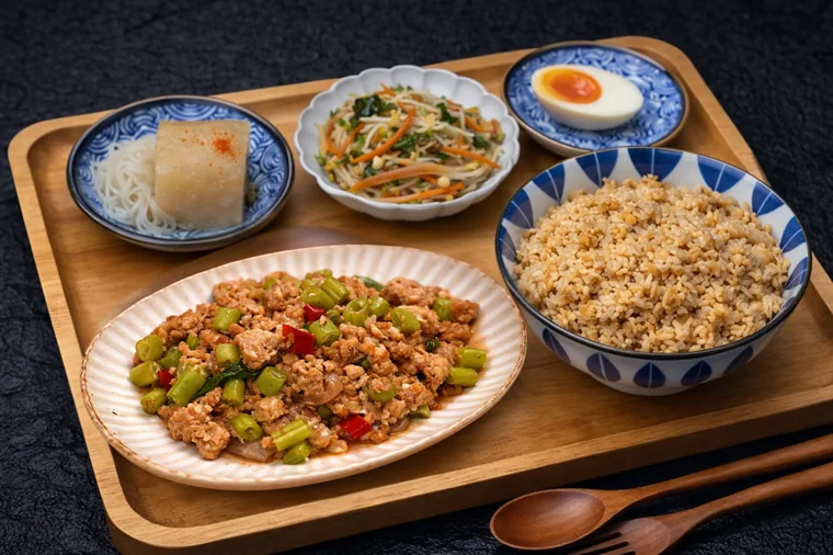 招牌港式便當,主菜配飯